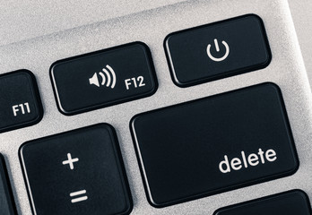 Laptop Keyboard Close up.