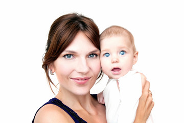 Mother with sweet baby