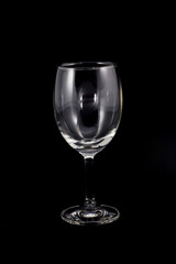 Empty wine glass.
