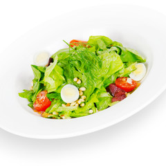 caesar salad. isolated on white background