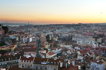 Fototapeta na wymiar Lizbona panoramiczny