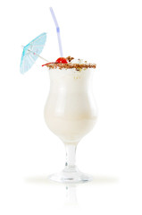 milk shake isolated on white background