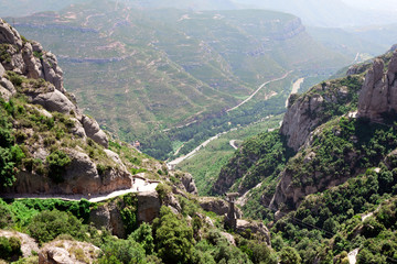 Fototapeta premium Montserrat mountains in Catalonia, Spain