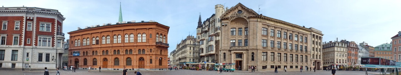 Fototapeta premium Panorama of Old Riga (Riga, Latvia)
