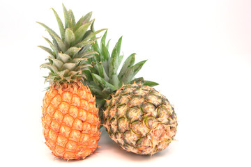 Pineapple, green and yellow
