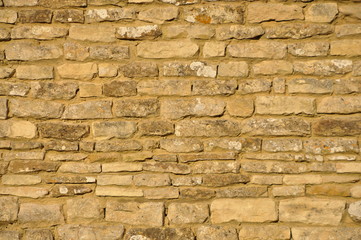 Golden dry stone Cotswold stone