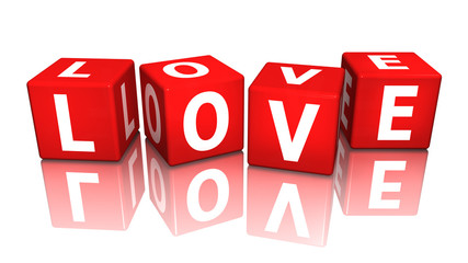 w&uuml;rfel cube love 3D