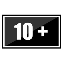 Fototapeta premium Restriction on age 10+