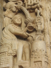 Fototapeta na wymiar Trogir - Detail portal Katedra San Lorenzo