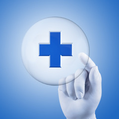 Obraz premium medical network concept