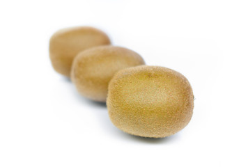 heap of kiwis isolated