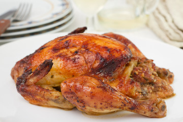 chicken on the plate