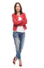 Attractive woman standing