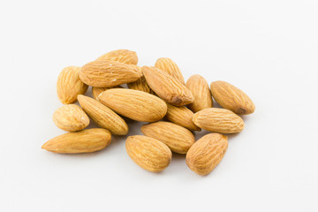 Fototapeta premium Almond kernel isolated on a white background 