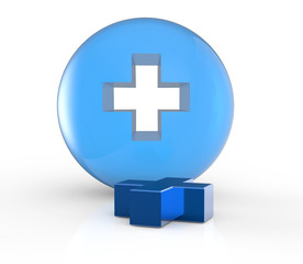 first aid sign as medical concept