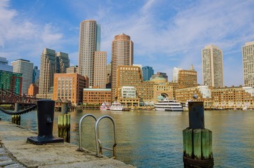 Waterfront Boston and Skyline