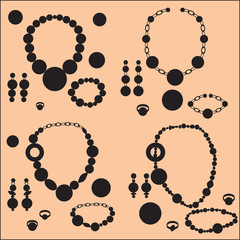 jewelry silhouettes