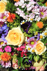 Mixed bouquet in bright colors