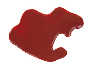 Red liquid blob