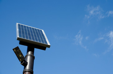 太陽光蓄電の街灯