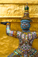 Fototapeta premium The demon guardian in the grand palace, Bangkok