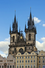 Fototapeta na wymiar Kościół Najświętszej Marii Panny przed Tynem, Praga