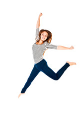 jumping woman