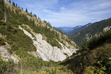Fototapeta na wymiar urocze pasmo górskie w Bawarii
