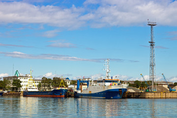 View port of Gdynia, Poland.