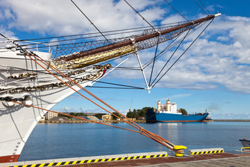 Fototapeta premium View port of Gdynia, Poland.