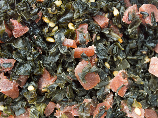 Salting green perilla Shiso