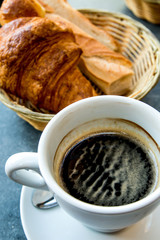 coffee and croissants