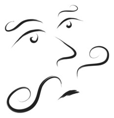 man face with mustache