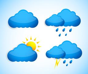 Set of weather icons