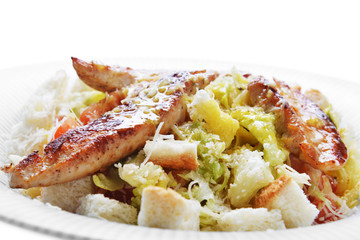 salad with crouton and meat