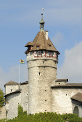 Die Festungsanlage Munot in der Altstadt von Schaffhausen
