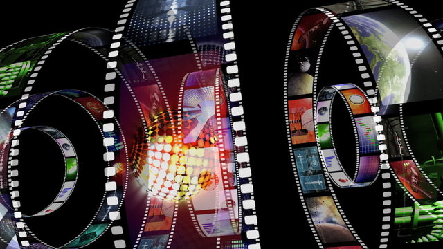 Animation of rotating film reels