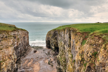 Raming Hole, a coastal feature in Pembrokeshire.