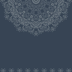 Vector round decorative design element