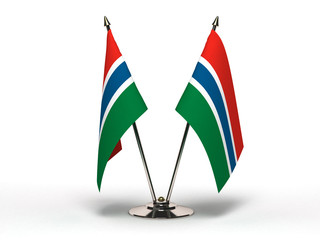 Miniature Flag of Gambia (Isolated)