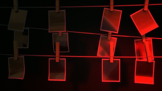 Photography darkroom, dolly cam animation.