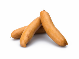 Wiener sausage isolated isolated on white background