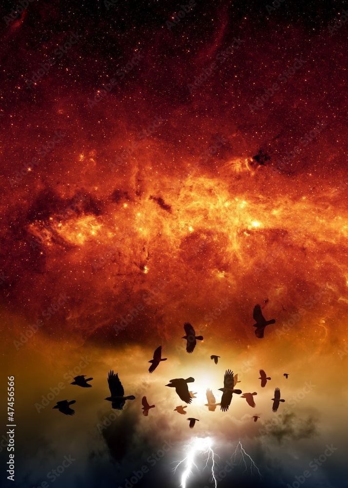 Poster Dramatic apocalyptic background