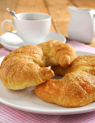 Croissant with coffee