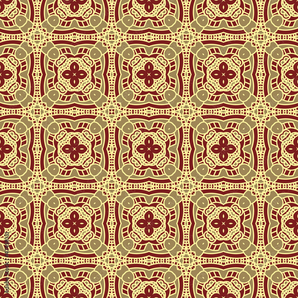 Aufkleber seamless colorful retro pattern background