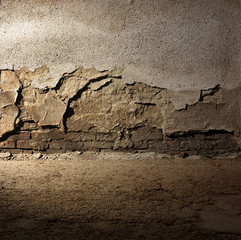 Dark Grunge Room. Digital background for studio photographers.