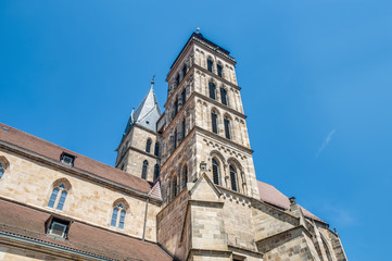 Fototapeta na wymiar Kościół św Dionizy w Esslingen am Neckar, Niemcy
