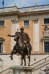 Obraz premium Campidoglio square (Piazza del Campidoglio) in Rome, Italy