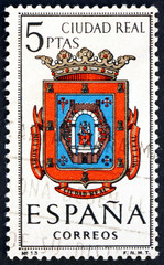 Postage stamp Spain 1963 Arms of Ciudad Real