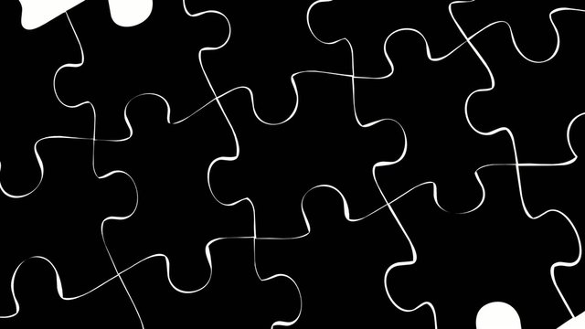 Matte, background puzzle effect, multiple puzzle.